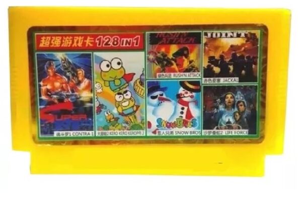 Cartucho 8 bits family game 128 en 1