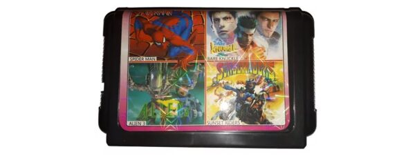 Cartucho sega 16 bits 4 en 1