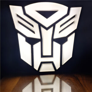 Tranformers lampara con luz led